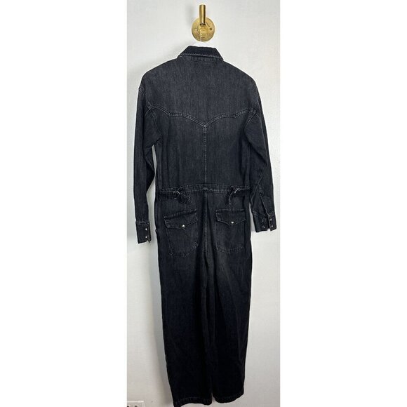 FREE PEOPLE x Care FP Townes Jumpsuit in Wash Black Size X-Small - Picture 12 of 13